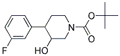 N-BOC-3-HYDROXY-4-(3-FLUOROPHENYL) PIPERIDINE Struktur