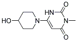 6-(4-HYDROXYPIPERIDIN-1-YL)-3-METHYLPYRIMIDINE-2,4(1H,3H)-DIONE Struktur