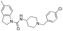 N-[1-(4-CHLOROBENZYL)PIPERIDIN-4-YL]-5-METHYLINDOLINE-1-CARBOXAMIDE Struktur