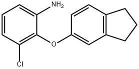 3-CHLORO-2-(2,3-DIHYDRO-1H-INDEN-5-YLOXY)ANILINE Struktur