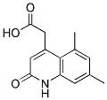 (5,7-DIMETHYL-2-OXO-1,2-DIHYDROQUINOLIN-4-YL)ACETIC ACID Struktur