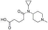 5-(CYCLOPROPYL(1-METHYLPIPERIDIN-4-YL)AMINO)-5-OXOPENTANOIC ACID Struktur