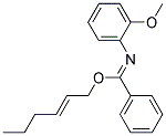 N-(2-METHOXY-PHENYL)-BENZIMIDIC ACID HEX-2-ENYL ESTER Struktur