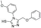 4-(3-METHOXYPHENYL)-5-(PHENOXYMETHYL)-4H-1,2,4-TRIAZOLE-3-THIOL Struktur