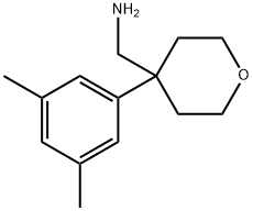 C-[4-(3,5-DIMETHYL-PHENYL)-TETRAHYDRO-PYRAN-4-YL]-METHYLAMINE Struktur