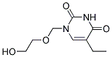 5-ETHYL-1-(2-HYDROXY-ETHOXYMETHYL)-1H-PYRIMIDINE-2,4-DIONE Struktur