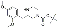 3-(2,4-DIMETHOXY-BENZYL)-PIPERAZINE-1-CARBOXYLIC ACID TERT-BUTYL ESTER Struktur