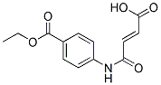 4-(3-CARBOXY-ACRYLOYLAMINO)-BENZOIC ACID ETHYL ESTER Struktur