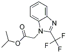 ISOPROPYL [2-(TRIFLUOROMETHYL)-1H-BENZIMIDAZOL-1-YL]ACETATE Struktur