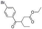 3-(4-BROMO-BENZOYL)-PENTANOIC ACIDETHYL ESTER Struktur