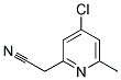 (4-CHLORO-6-METHYL-PYRIDIN-2-YL)-ACETONITRILE Struktur