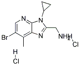 C-(6-BROMO-3-CYCLOPROPYL-7-METHYL-3H-IMIDAZO[4,5-B]PYRIDIN-2-YL)-METHYLAMINE DIHYDROCHLORIDE Struktur