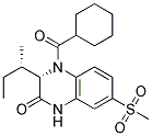 (3S)-4-(CYCLOHEXYLCARBONYL)-3-[(1S)-1-METHYLPROPYL]-7-(METHYLSULFONYL)-3,4-DIHYDROQUINOXALIN-2(1H)-ONE Struktur