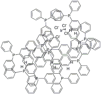 IRIDIUM TRIS(TRIPHENYL PHOSPHINE)DIHYDRIDO CHLORIDE Struktur