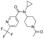 N-(1-ACETYLPIPERIDIN-4-YL)-N-CYCLOPROPYL-6-(TRIFLUOROMETHYL)PYRIDINE-3-CARBOXAMIDE Struktur