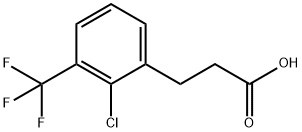 3-[2-CHLORO-3-(TRIFLUOROMETHYL)PHENYL]PROPIONIC ACID Struktur