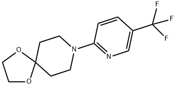 8-[5-(TRIFLUOROMETHYL)PYRIDIN-2-YL]-1,4-DIOXA-8-AZASPIRO[4.5]DECANE Struktur