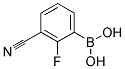 (3-CYANO-2-FLUOROPHENYL)BORONIC ACID Struktur