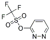 3-TRIFLUOROMETHANESULFONYLOXYPYRIDAZINE Struktur