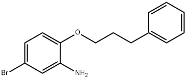 5-BROMO-2-(3-PHENYLPROPOXY)ANILINE Struktur