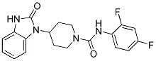 N-(2,4-DIFLUOROPHENYL)-4-(2-OXO-2,3-DIHYDRO-1H-BENZIMIDAZOL-1-YL)PIPERIDINE-1-CARBOXAMIDE Struktur