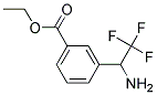 3-(1-AMINO-2,2,2-TRIFLUORO-ETHYL)-BENZOIC ACID ETHYL ESTER Struktur