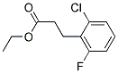 3-(2-CHLORO-6-FLUORO-PHENYL)-PROPIONIC ACID ETHYL ESTER Struktur