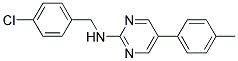 N-(4-CHLOROBENZYL)-5-(4-METHYLPHENYL)PYRIMIDIN-2-AMINE Struktur