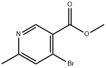 4-BROMO-6-METHYL-NICOTINIC ACID METHYL ESTER Struktur