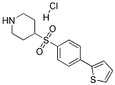 4-[(4-THIEN-2-YLPHENYL)SULFONYL]PIPERIDINE HYDROCHLORIDE Struktur