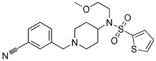 N-[1-(3-CYANOBENZYL)PIPERIDIN-4-YL]-N-(2-METHOXYETHYL)THIOPHENE-2-SULFONAMIDE Struktur