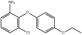 3-CHLORO-2-(4-ETHOXYPHENOXY)ANILINE Struktur