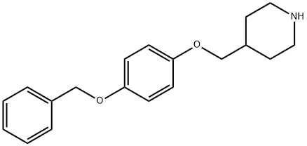 4-([4-(BENZYLOXY)PHENOXY]METHYL)PIPERIDINE Struktur