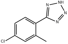 5-(4-CHLORO-2-METHYLPHENYL)-1H-TETRAZOLE Struktur