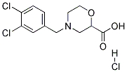 4-(3,4-DICHLORO-BENZYL)-MORPHOLINE-2-CARBOXYLIC ACID HYDROCHLORIDE Struktur