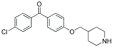 (4-CHLOROPHENYL)[4-(4-PIPERIDINYLMETHOXY)PHENYL]-METHANONE Struktur