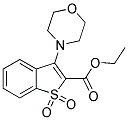 ETHYL 3-MORPHOLIN-4-YL-1-BENZOTHIOPHENE-2-CARBOXYLATE 1,1-DIOXIDE Struktur