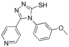 4-(3-METHOXYPHENYL)-5-PYRIDIN-4-YL-4H-1,2,4-TRIAZOLE-3-THIOL Struktur