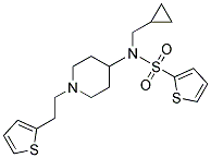 N-(CYCLOPROPYLMETHYL)-N-(1-[2-(2-THIENYL)ETHYL]PIPERIDIN-4-YL)THIOPHENE-2-SULFONAMIDE Struktur