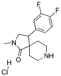 4-(3,4-DIFLUOROPHENYL)-2-METHYL-2,8-DIAZASPIRO[4.5]DECAN-1-ONE HYDROCHLORIDE Struktur