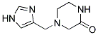 4-(1H-IMIDAZOL-4-YLMETHYL)-PIPERAZIN-2-ONE Struktur