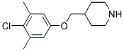 4-[(4-CHLORO-3,5-DIMETHYLPHENOXY)METHYL]PIPERIDINE Struktur