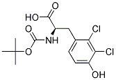 (R)-2-TERT-BUTOXYCARBONYLAMINO-3-(2,3-DICHLORO-4-HYDROXY-PHENYL)-PROPIONIC ACID Struktur