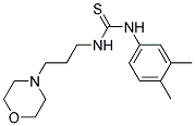 N-(3,4-DIMETHYLPHENYL)-N'-(3-MORPHOLIN-4-YLPROPYL)THIOUREA Struktur