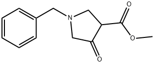 METHYL 1-BENZYL-4-OXOPYRROLIDINE-3-CARBOXYLATE Struktur