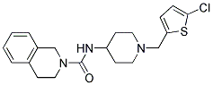 N-(1-[(5-CHLORO-2-THIENYL)METHYL]PIPERIDIN-4-YL)-3,4-DIHYDROISOQUINOLINE-2(1H)-CARBOXAMIDE Struktur