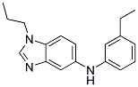 (3-ETHYL-PHENYL)-(1-PROPYL-1H-BENZOIMIDAZOL-5-YL)-AMINE Struktur