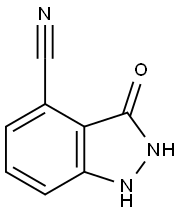 3-HYDROXY-4-CYANO (1H)INDAZOLE Struktur