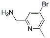 C-(4-BROMO-6-METHYL-PYRIDIN-2-YL)-METHYLAMINE Struktur