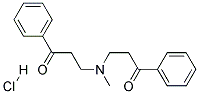 3-[METHYL(3-OXO-3-PHENYLPROPYL)AMINO]-1-PHENYL-1-PROPANONE HYDROCHLORIDE Struktur